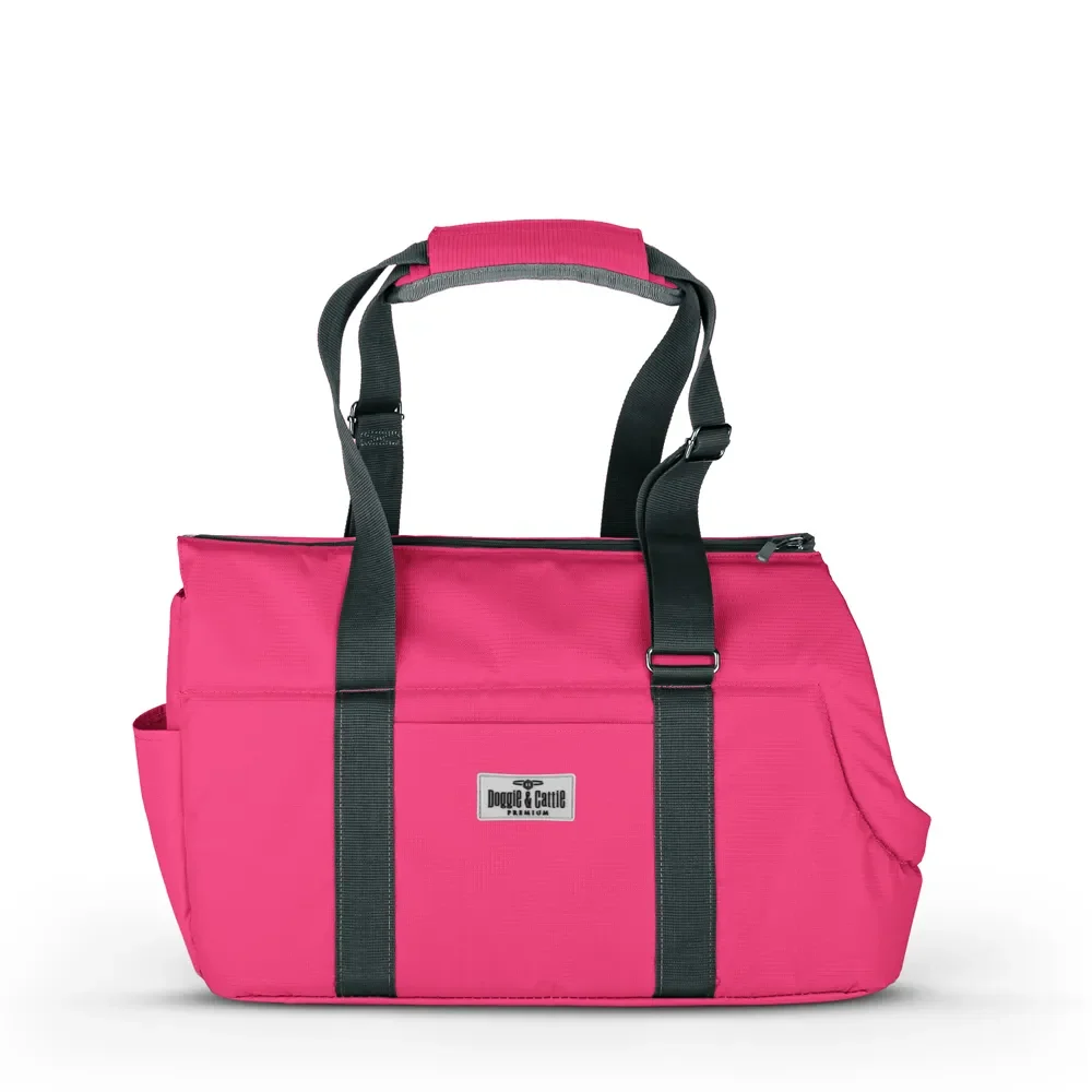 Cattie Bungalov  Kedi -Köpek Taşıma Çantası 25x50x30cm ( Pembe )