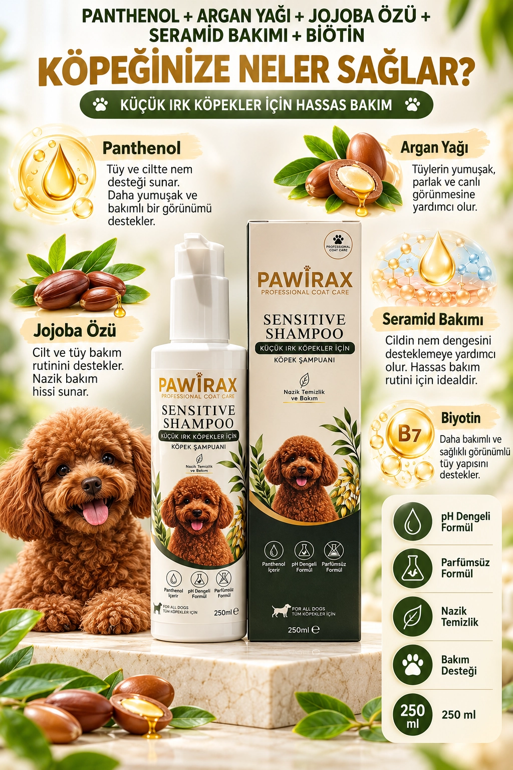 PAWİRAX SENSITIVE SHAMPOO 250 ML