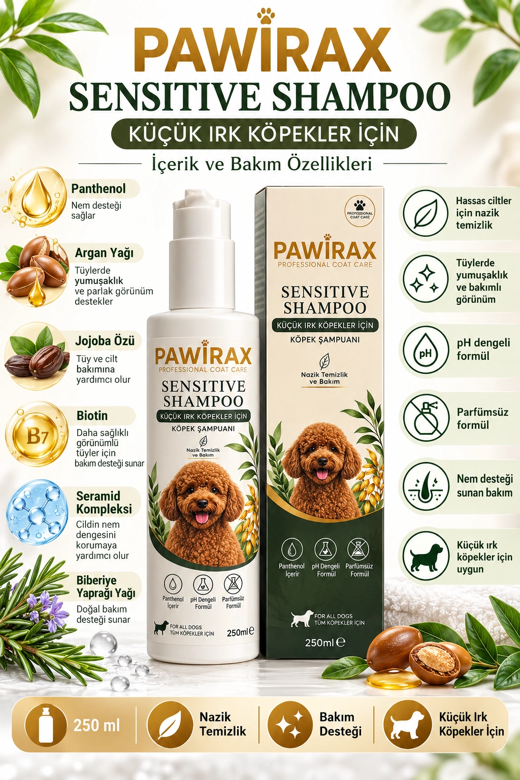 PAWİRAX SENSITIVE SHAMPOO 250 ML