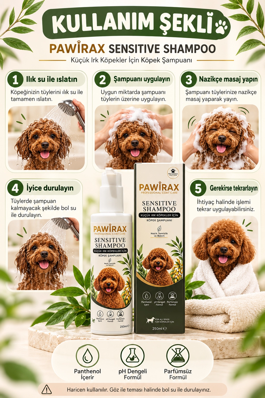 PAWİRAX SENSITIVE SHAMPOO 250 ML
