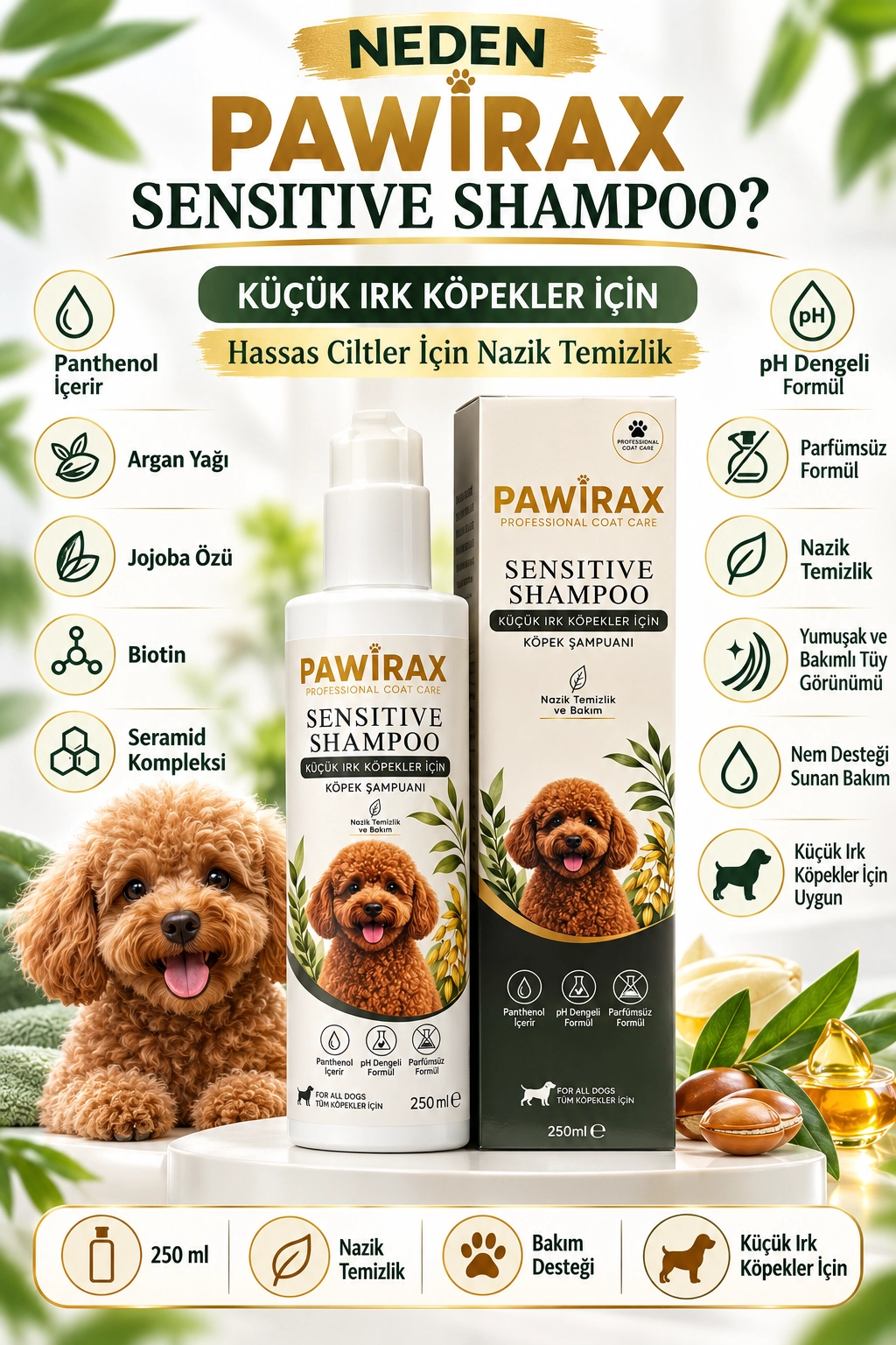 PAWİRAX SENSITIVE SHAMPOO 250 ML