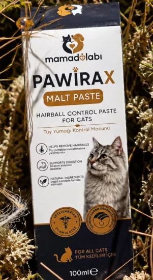 PAWİRAX Kedi Malt MOS İçerikli Tüy Yumağı Kontrolü