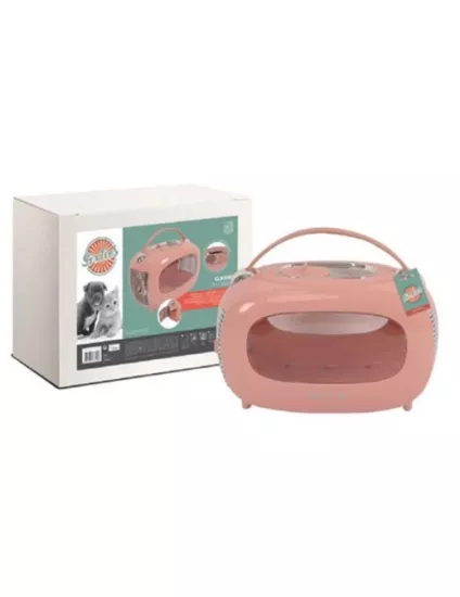 Premium Kedi Köpek Taşıma Çantası Pembe 48x28x30 